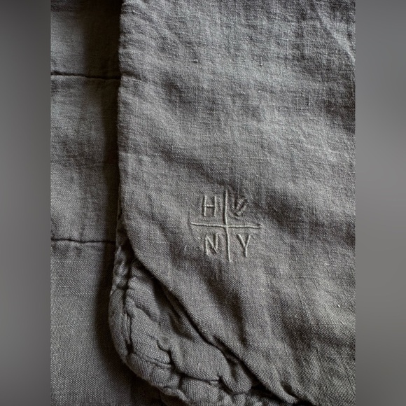 Hawkins New York Simple Linen Quilted Sham Set - Picture 2 of 3